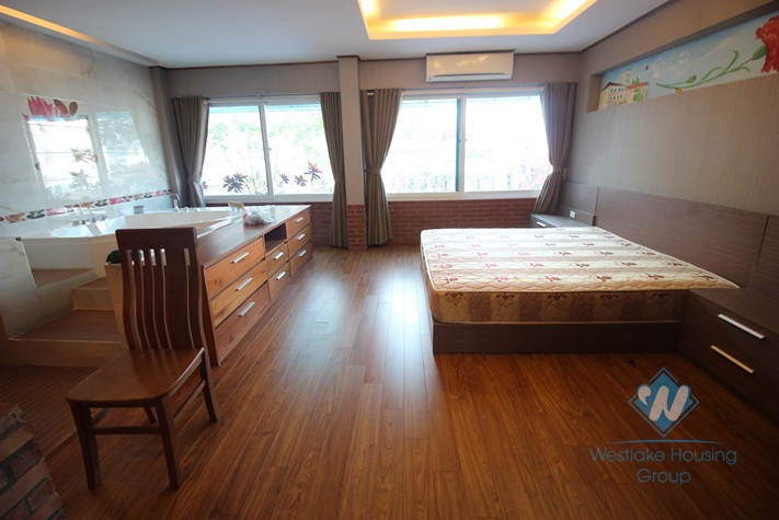 Wonderful duplex apartment for rent with 2 bedrooms and large terrace in Tay Ho, Hanoi 